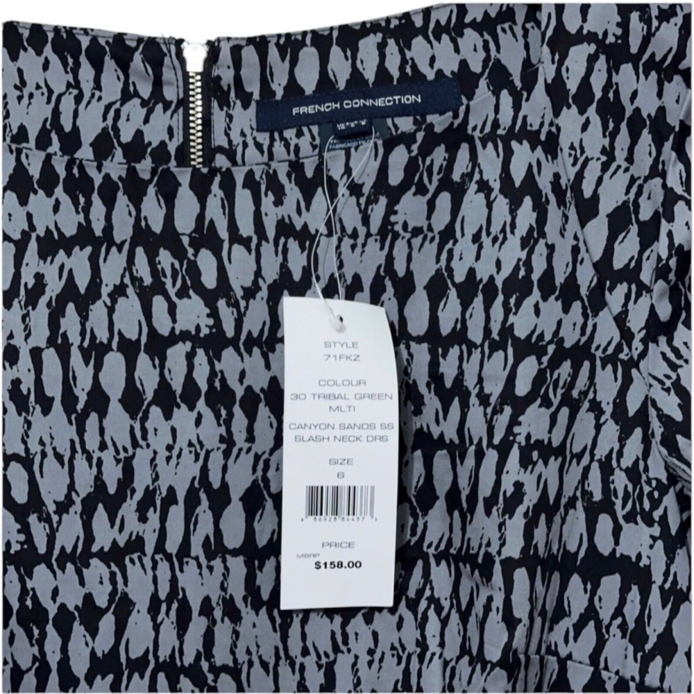 NWT French Connection Mini Dress Womens Size 6 Fall Casual - Picture 2 of 5